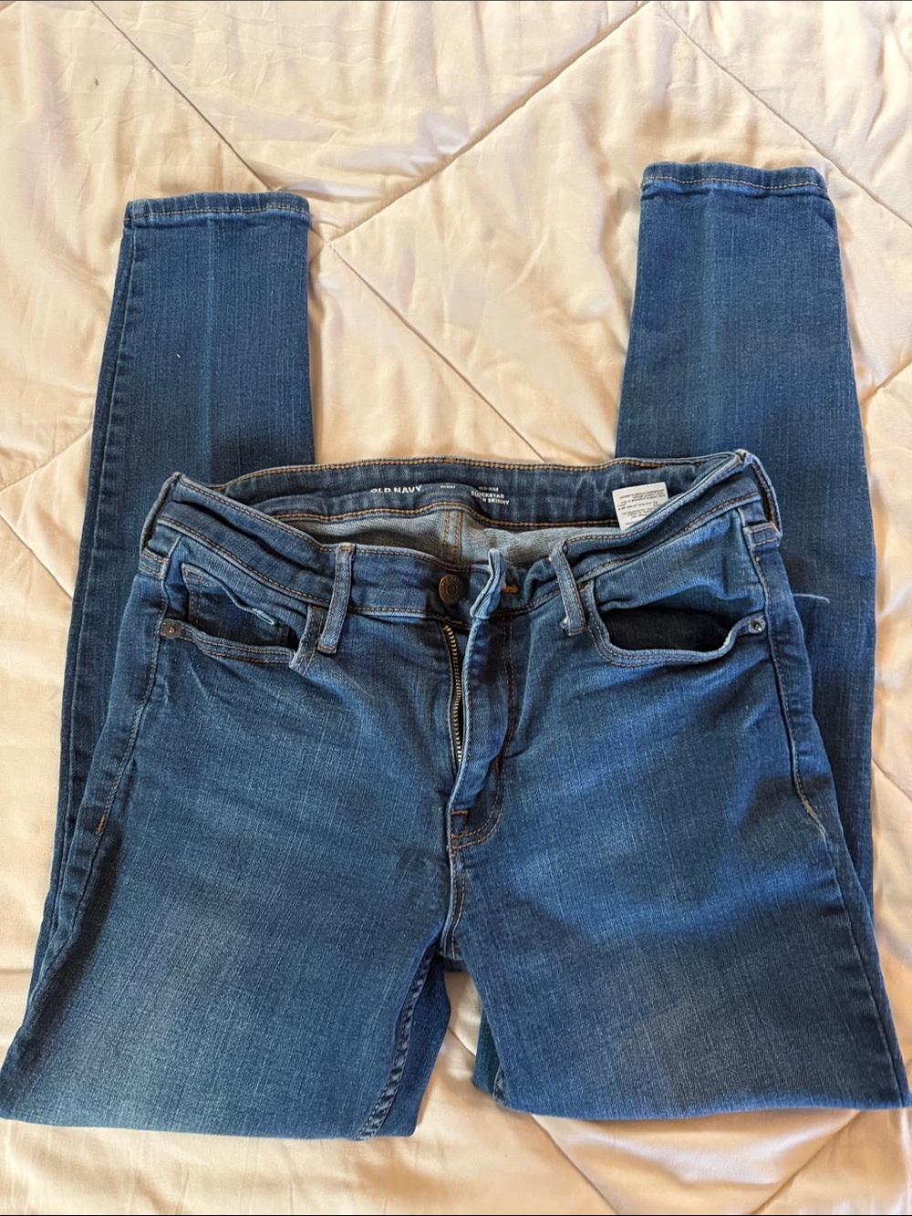 Old Navy Blue Women's Skinny Jeans - Mid Wash